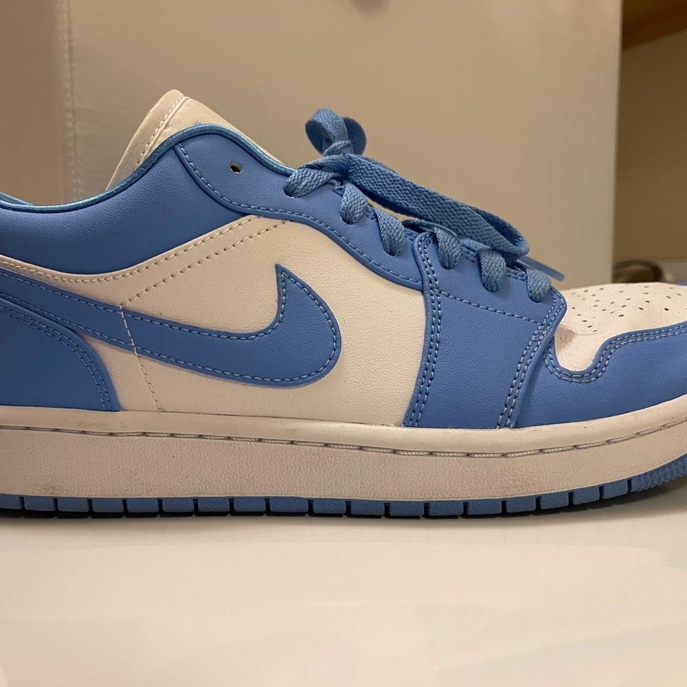 Nike Jordans Sky Blue and White Athletic Shoes
